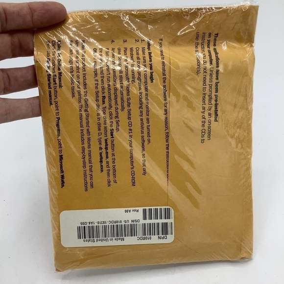 NEW Old Stock Microsoft Works Suite 2001 Encarta Set of 6 CDs SEALED - Picture 4 of 9